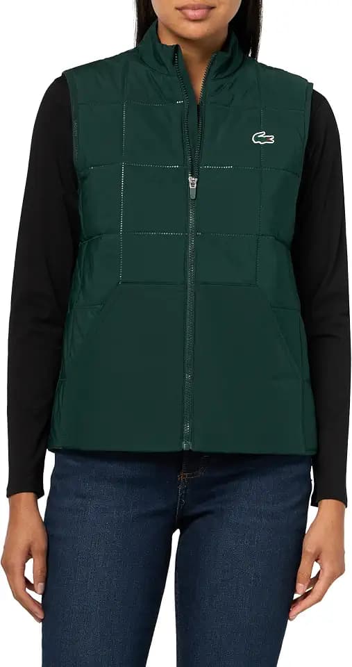 Lacoste Women's Water-repellent Uv Protect Golf Vest