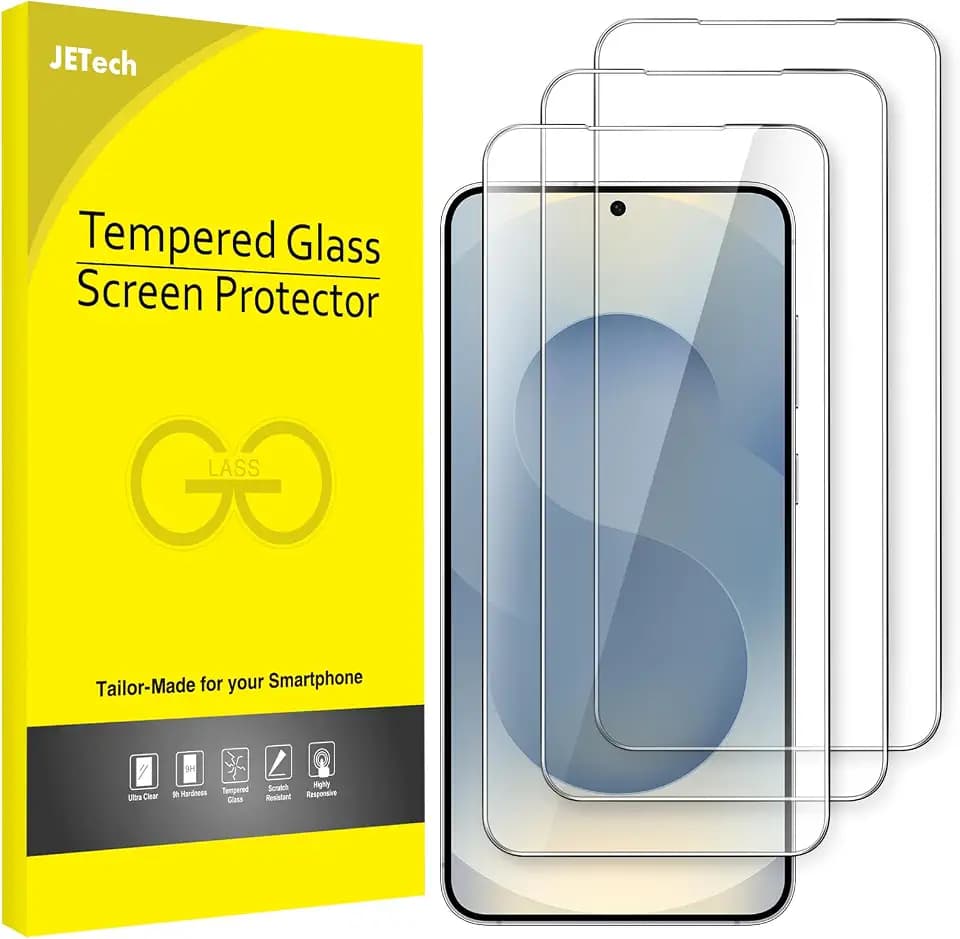 JETech Screen Protector for Samsung Galaxy S25, 3-Pack