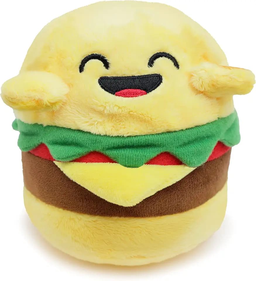 Hamburger Loud Mouth - Talking Collectible Plush with Voice-Changing Effect, Multi