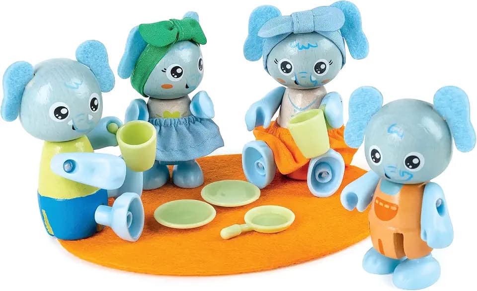 Hape Green Planet Explorers Koalafamilie - Tierfiguren für fantasievolle Rollenspiele und erstes Nachhaltiges Koala-Spielset aus Bambusholz, für Kinder ab 3 Jahren