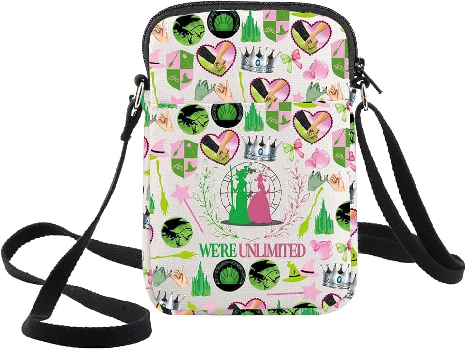 WZMPA Witch Musical Crossbody Bag Theater Music Lover Gift Together We're Unlimited Shoulder Bag Theater Drama Merch