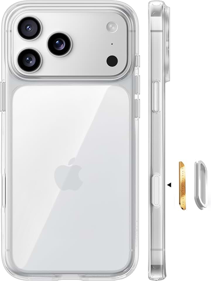 TORRAS Diamond für iPhone 18 Pro/17 Pro Hülle Militärschutz Case, Klar