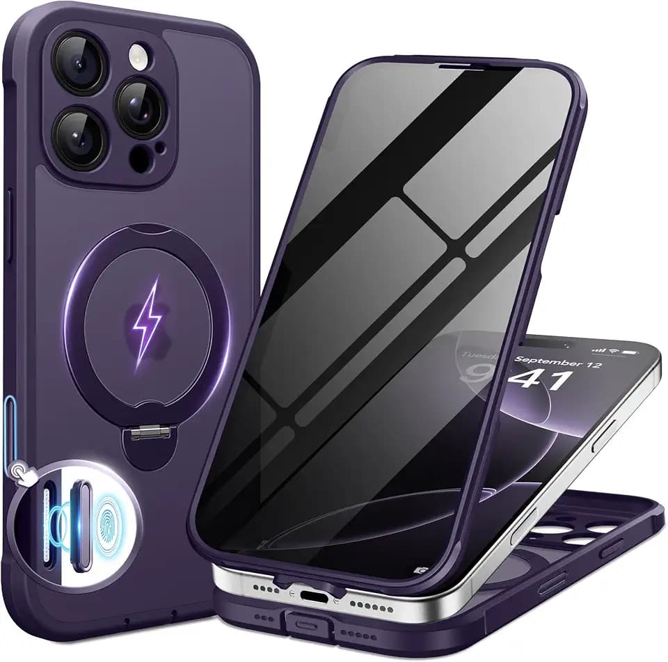 BERFY for iPhone 16 Pro Case, Compatible with Magsafe, Violet