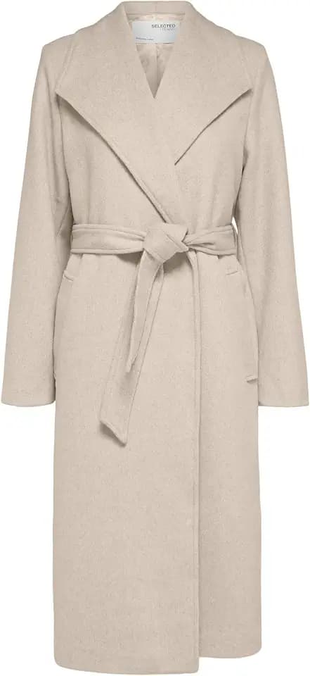 SELECTED FEMME Female Mantel Wollgemisch Gürtel