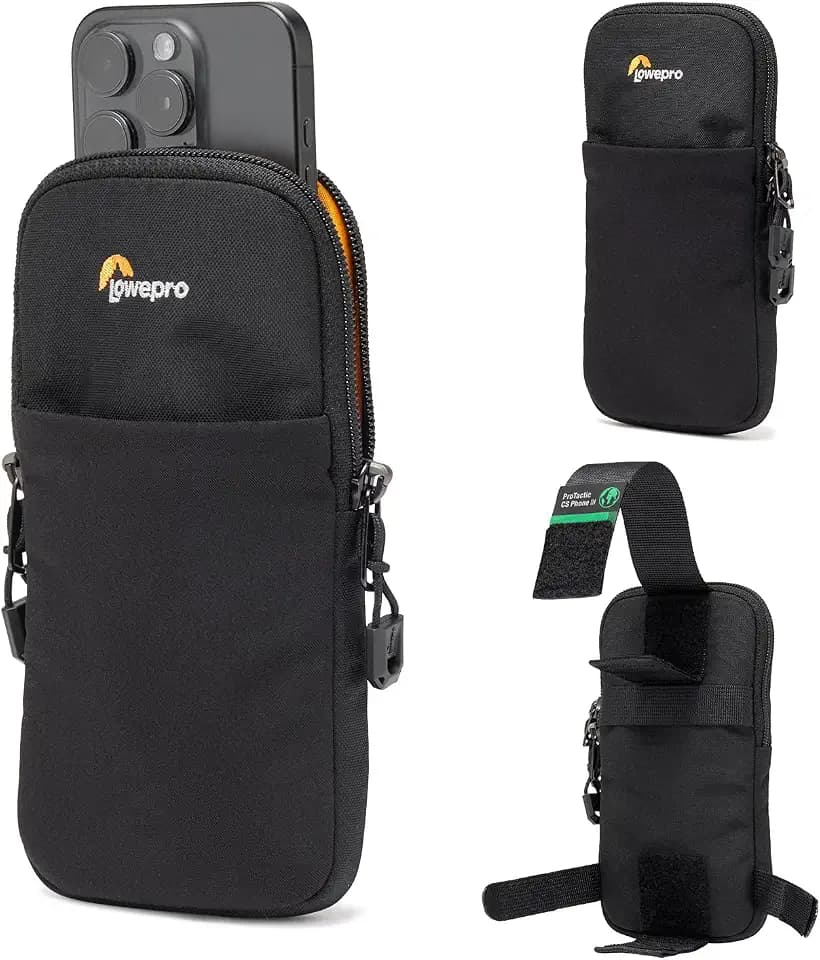Lowepro ProTactic CS Phone III, Profi-Smartphone-Tasche, kompatibel mit ProTactic-Kamerarucksack 350/450 III, modulares System für Smartphones bis 6 Zoll, Mobiltelefontasche, Innenmaße 17 x 2 x 9 cm