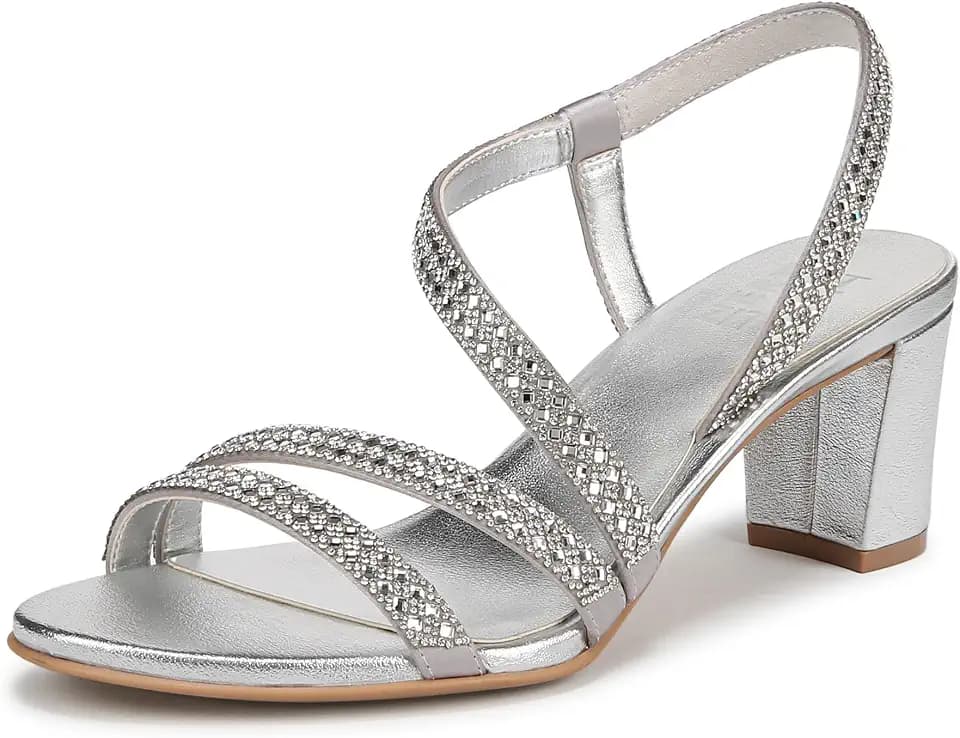 Naturalizer Women's Vanessa3 Strappy Embellished Heeled Dress Sandal