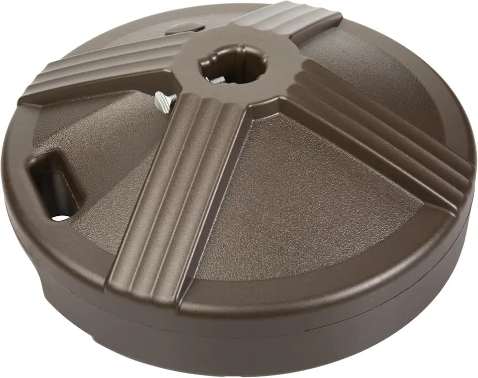 US Weight Durable 50 Pound Fillable Umbrella Base Designed to be Used with a Patio Table