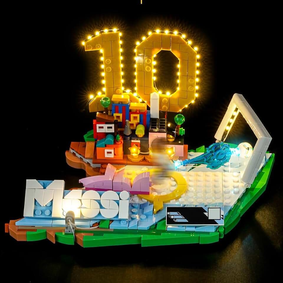 LocoLee Light kit Compatible with Lego 43011 Lionel Messi -Soccer Highlights (Not Actual Model Only Lights) LED Lighting Accessories for Lego Editions Display Collectors