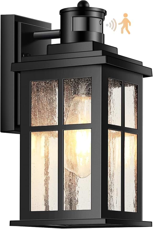 VIANIS Motion Sensor Outdoor Light Fixtures Wall Mount, Porch Light Outdoor
