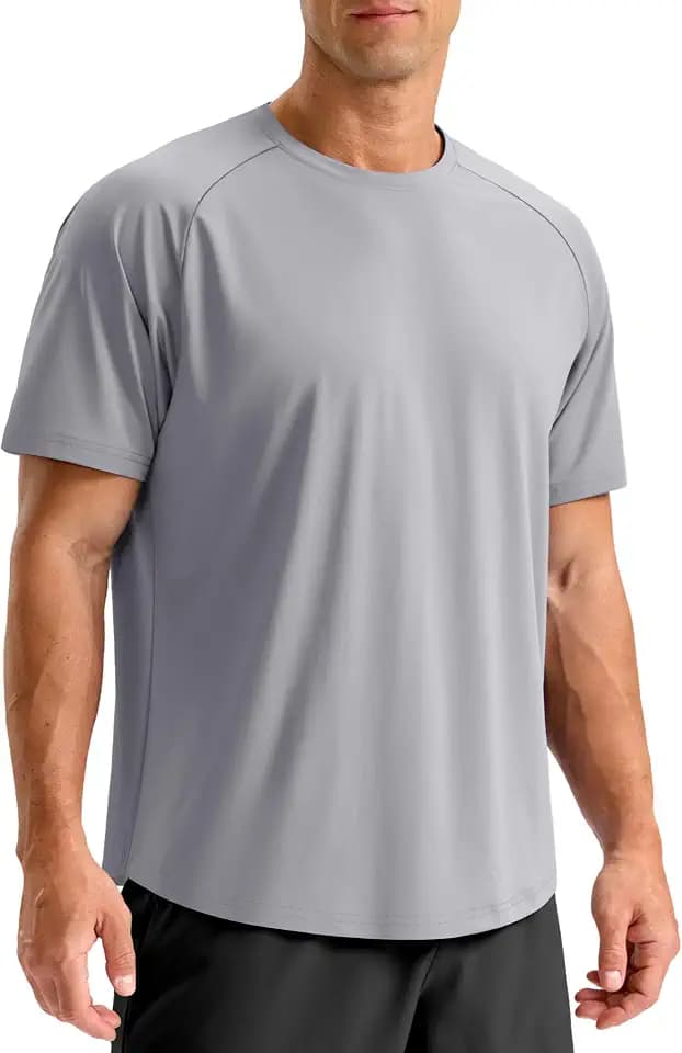 Soothfeel Men's Workout Athletic Shirts Moisture Wicking Running T-Shirts