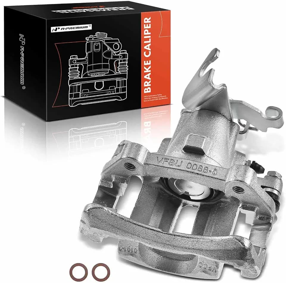 A-Premium Rear Right Passenger Disc Brake Caliper with Bracket