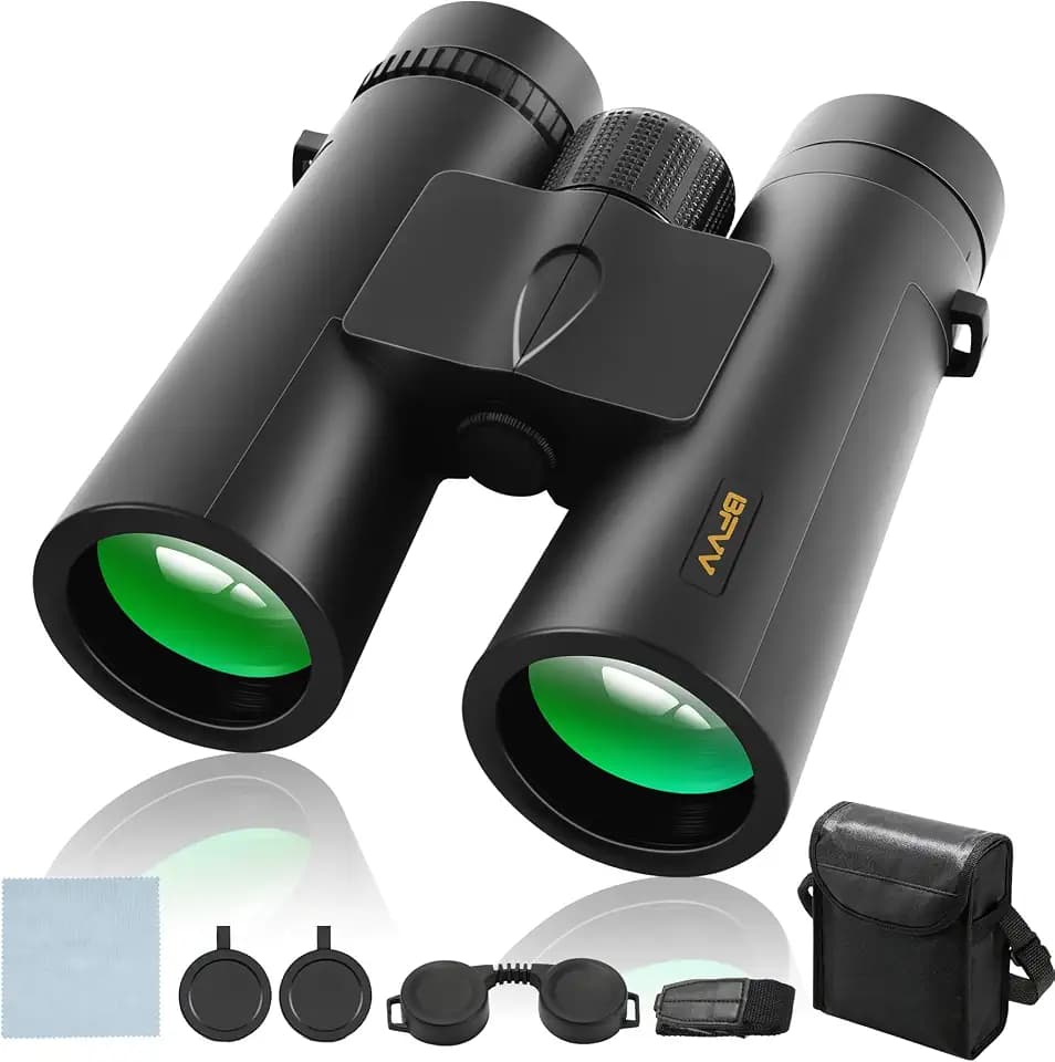 12x42 HD Compact Binoculars for Adults High Powered, for Bird Watching