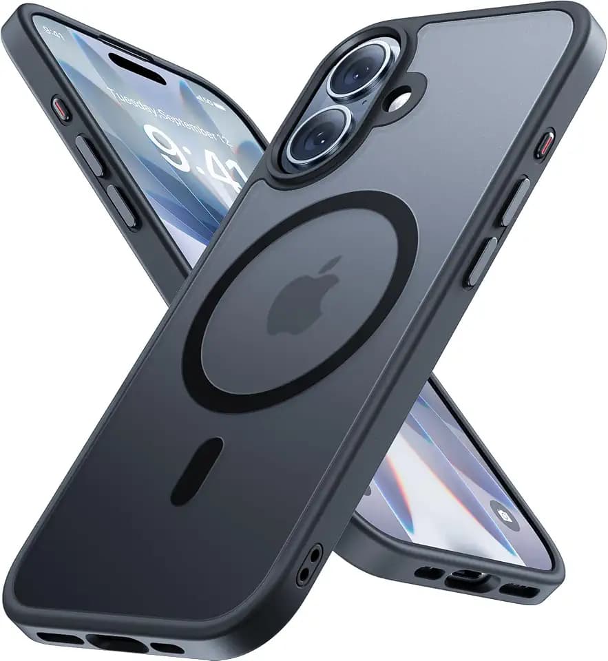 Miracase für iPhone 17 Hülle mit Magsafe TOP MIL, Schwarz