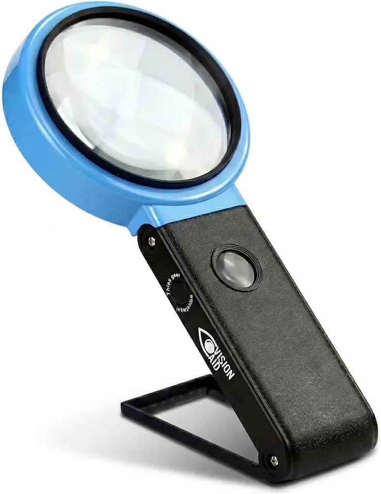 Vision AID 30X 10X Freihand-Lupe mit 21 LED Licht für Münzen, Schmuck, Basteln, Hobby, Hand-oder Standlupe für Senioren, Lesen, Uhrenreparatur, Löten, Naharbeit