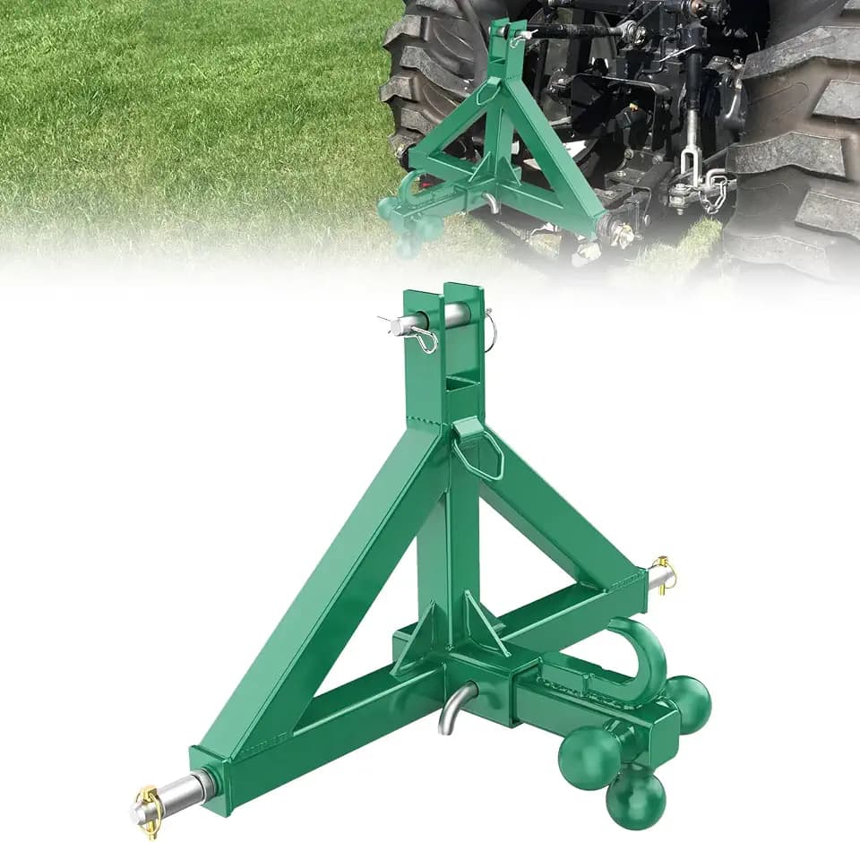 Garvee Category 1 Tractor 3 Point Hitch Receiver with 2 in Receiver