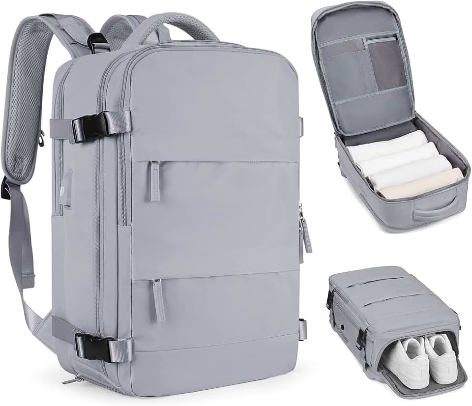 coofay Personal Item Travel Backpack For Women Men Airline Approved Carry On Backpack Flight Approved Waterproof Sports Luggage Backpack Casual Daypack Small Hiking Backpack