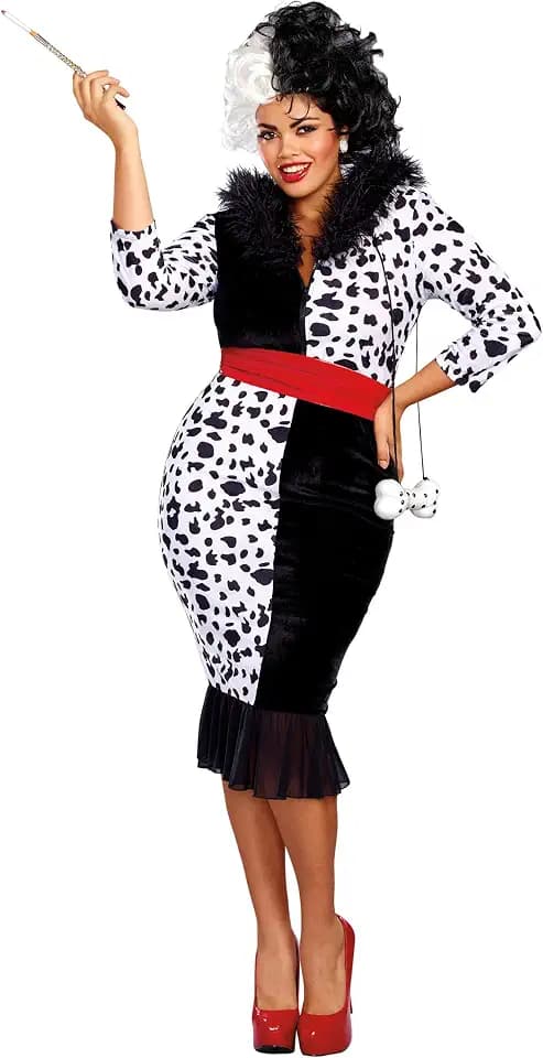 Dreamgirl Women's Plus-Size Dalmatian Diva Plus Size