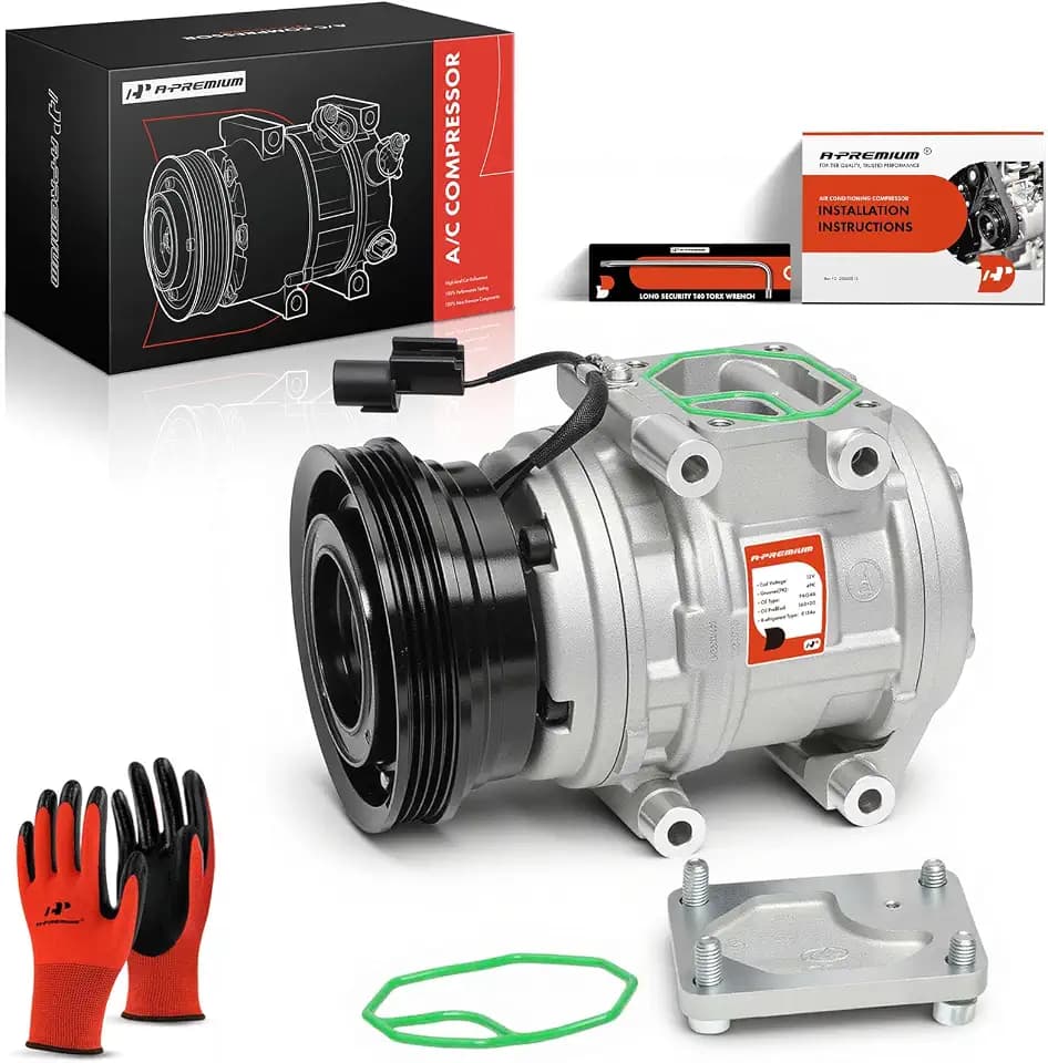 A-Premium Air Conditioner AC Compressor Compatible with Hyundai & Kia