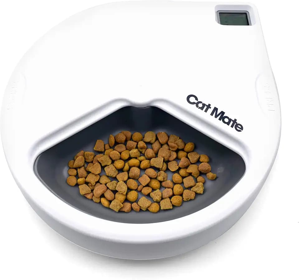 Cat Mate C300 Automatic Digital Pet Feeder for Dogs and Cats BPA and BHT Free with Ice Pack