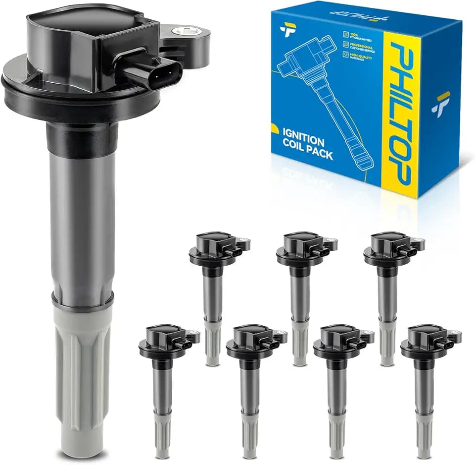 PHILTOP UF824 Ignition Coil Pack, Fits for Ford 2016-2017 F-150 5.0L, Ford 2016-2017 Mustang 5.0L