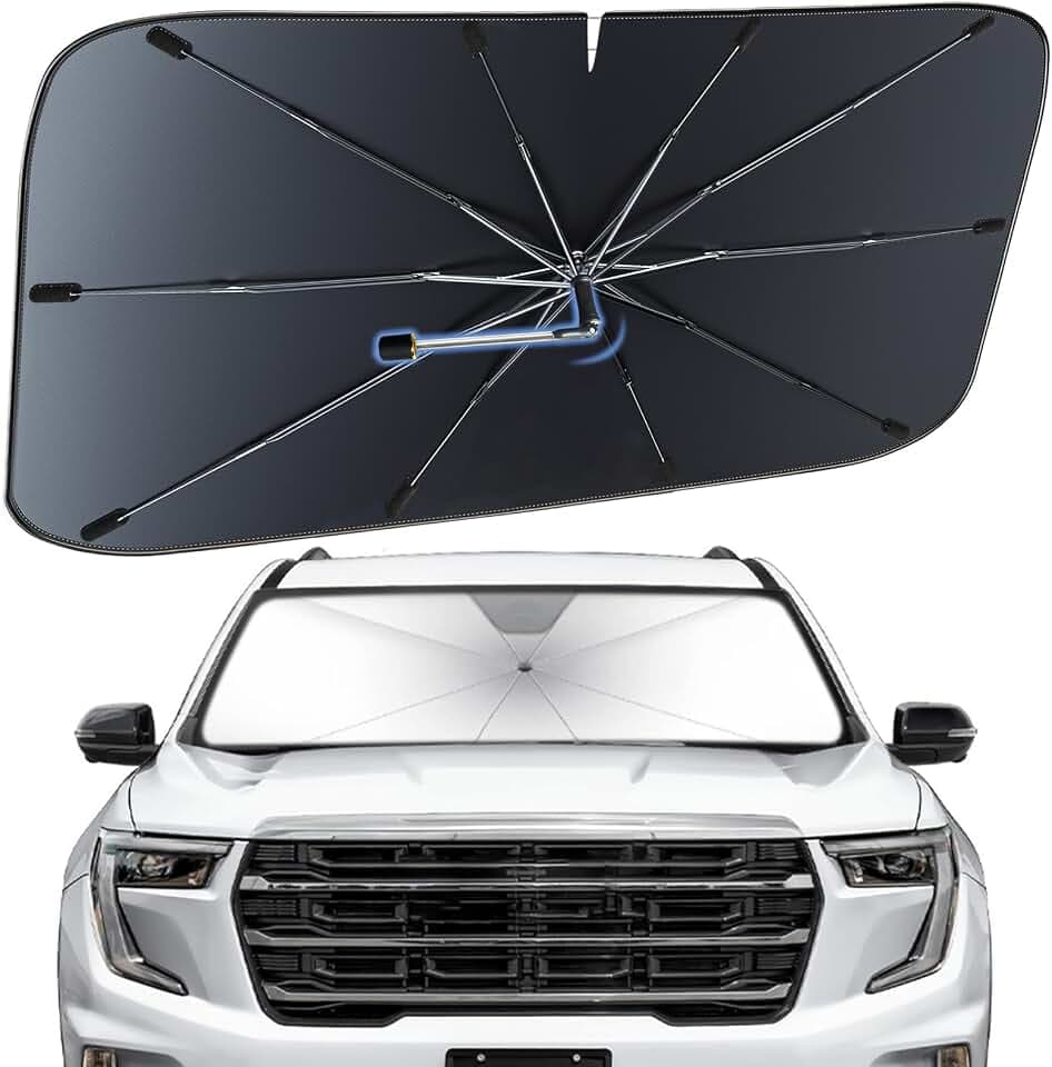 Windshield Sun Shade Umbrella for GMC Acadia 2024-2026 Front Window Shield