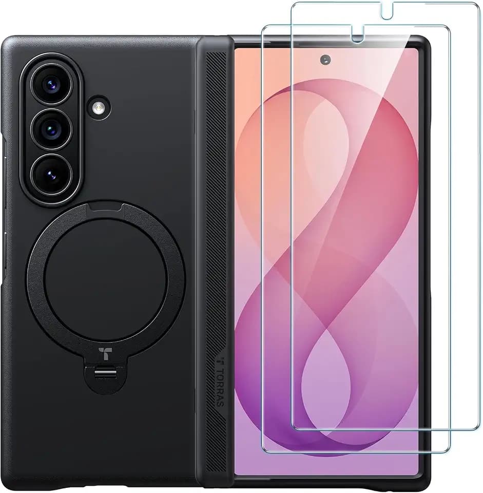 TORRAS Q3 Spin for Samsung Galaxy Z Fold 8 Ultra Case, 360 Magnetic Stand
