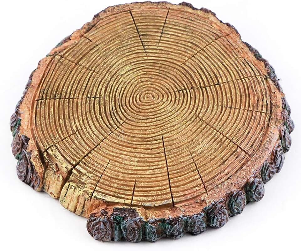 AQUA KT Schildkröten Holz Sonnendock Schwimmende Insel Baumstumpf Schweben Plattform mit Saugnapf für Reptilien Amphibien Terrarien Habitat