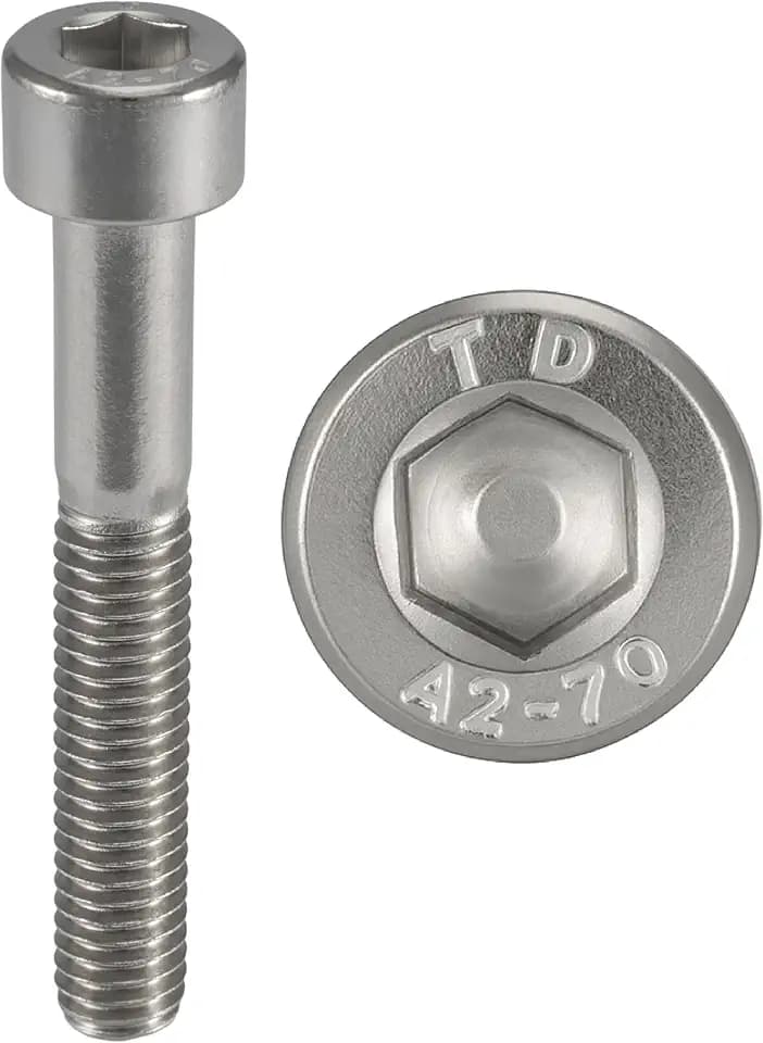 Zylinderschrauben INOX M8x130 mm BTR Ø 8x130 mm | Zylinderkopfschrauben M8 x 130mm CHC mit 6-Kant (Inbusschlüssel) | Edelstahl A2-70 (V2A/304) | ISO 4762 / DIN 912 : 10er-Set - ProRaje