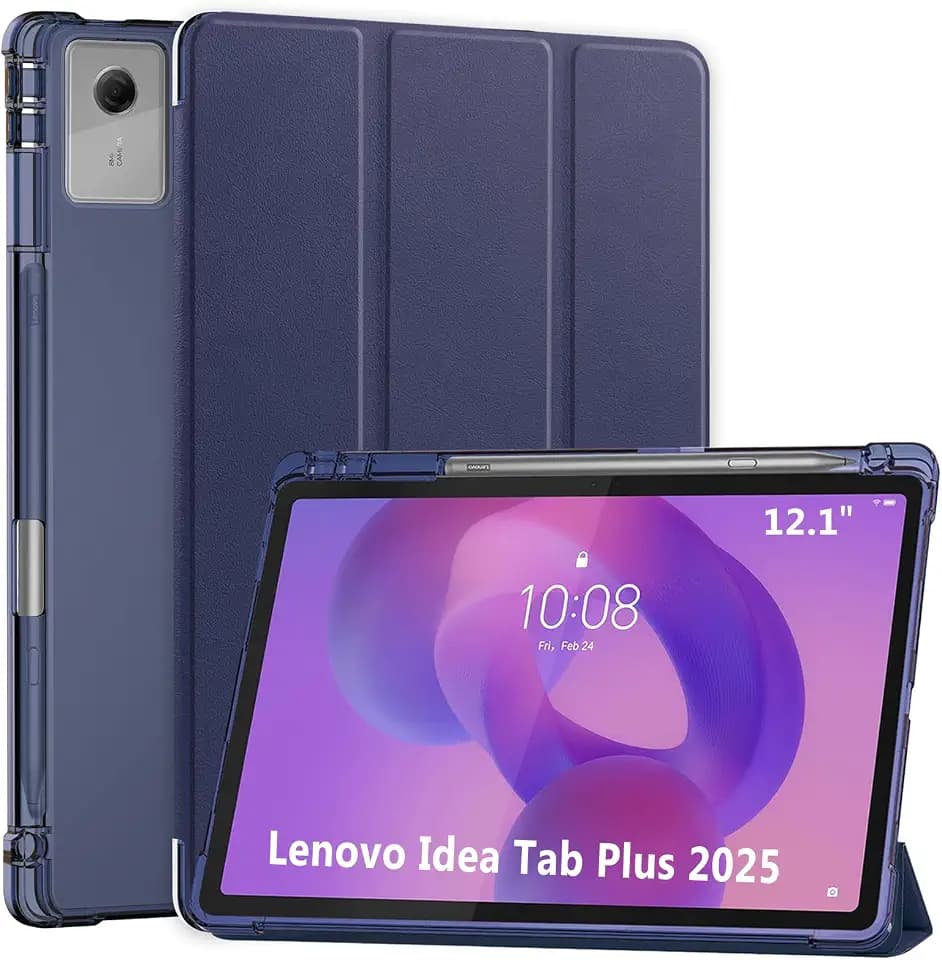 ProCase Smart Case for 2025 Lenovo Idea Tab Plus 12.1 Inch/Tab K12, Navy