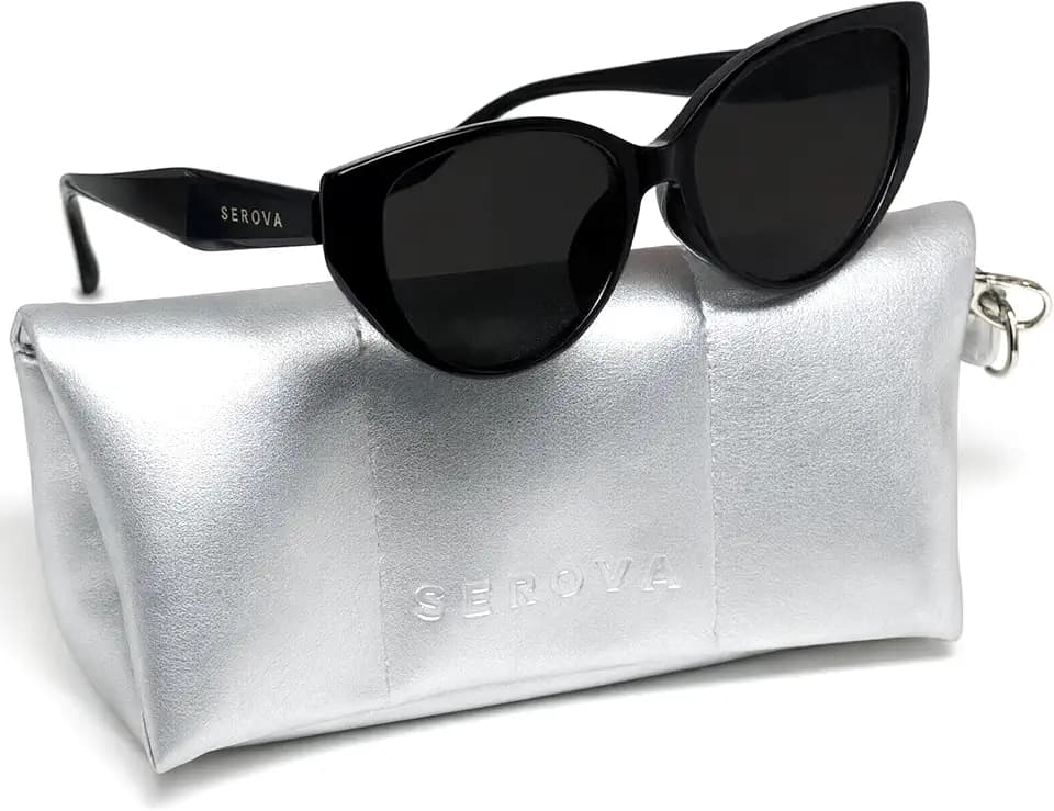 Women's Polarized Sunglasses Vintage Cat-Eye Design with UV400 Protection | Shatter-Resistant Lenses,TR90 material