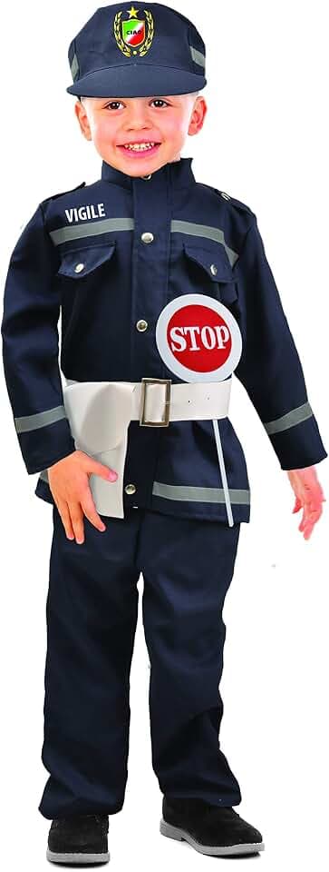 Ciao- Traffic/Finance Police Kostüm Verkleidung Junge Mädchen