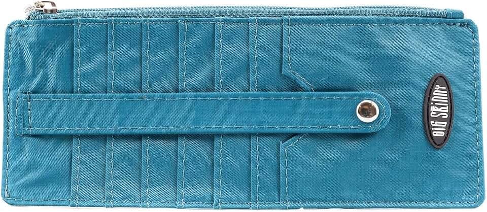 Big Skinny Women's Jaguar Credit Card Slim Wallet, Holds Up to 25 Cards