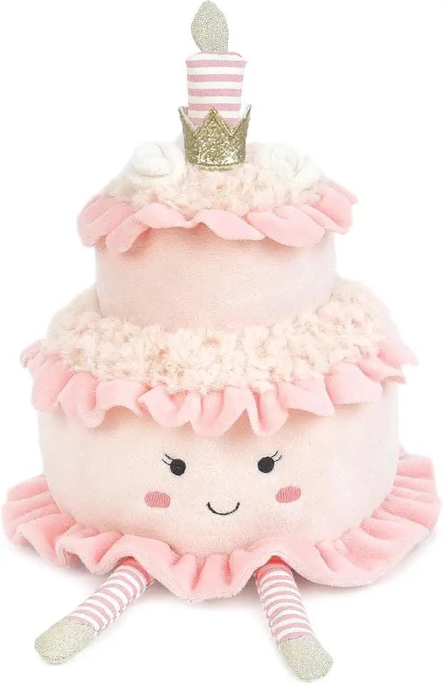 MON AMI Layer Cake 9-Inch Dessert Plush Toy, Soft Birthday Cake Stuffed