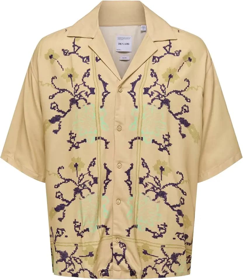 Only & Sons Herren Onsalf RLX Flower Ss Resort Shirt