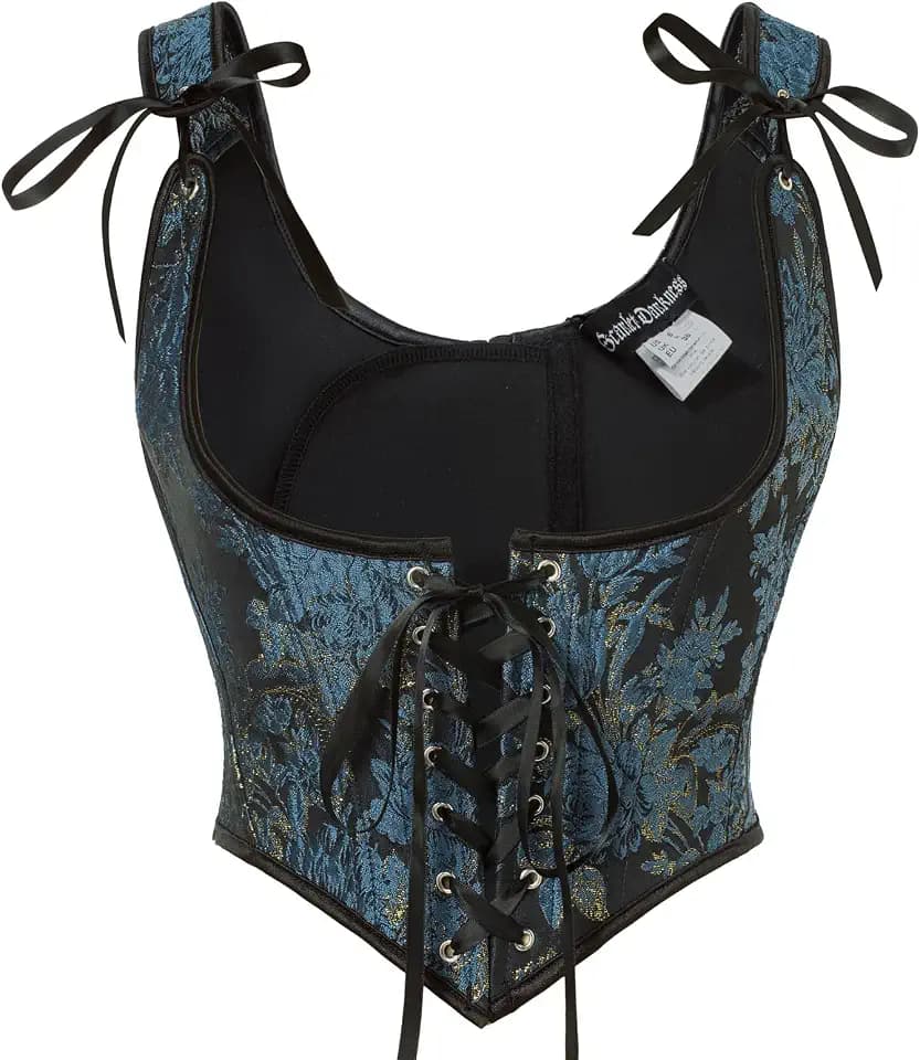 SCARLET DARKNESS Korsett Damen Unterbrust Renaissance Lace-up Corset Top