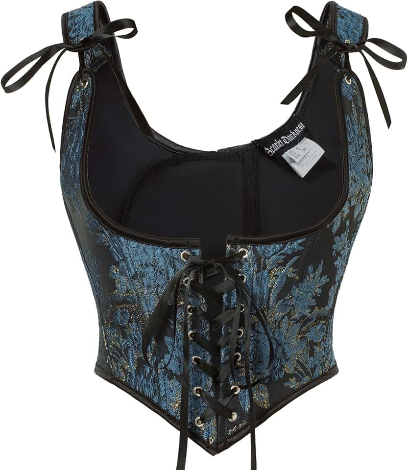 SCARLET DARKNESS Korsett Damen Unterbrust Renaissance Lace-up Corset Top