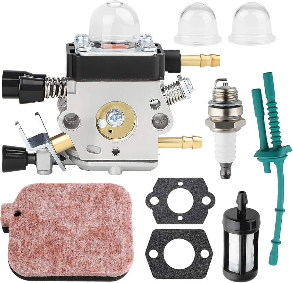 BG55 SH85 Carburetor Tune Up Kit for STIHL BG85 SH55 BG 55 BG45 BG65 BG46 Air Filter Spark Plug Primer Bulb Blower Parts Replace for Zama C1Q-S68