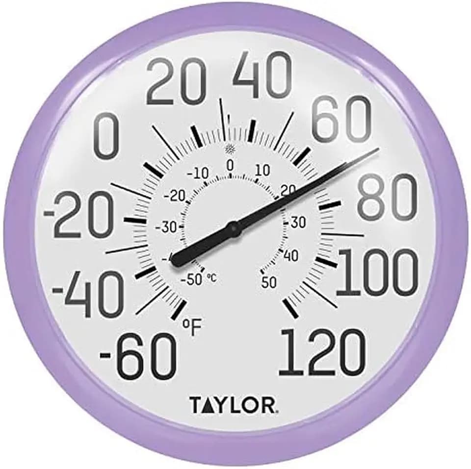 Taylor Precision Products 6700LC Big and Bold Dial Thermometer, 13.25", Lilac