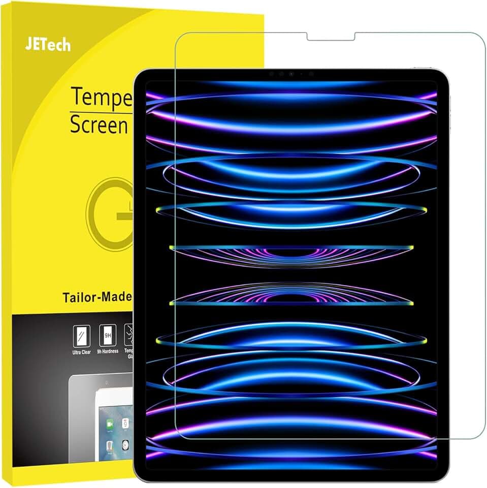 JETech Schutzfolie für iPad Pro 12,9" 6/5/4/3, 1 Stück