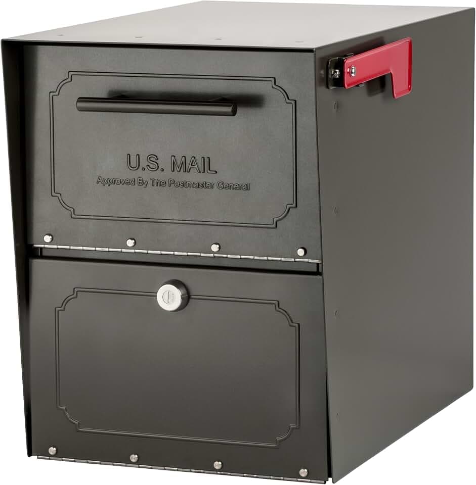 ARCHITECTURAL MAILBOXES 6200Z-10 Oasis Classic Pfostenhalterung, Graphitbronze