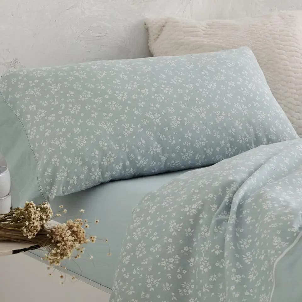 Burrito Blanco | Bettwäsche aus Baumwollflanell | Bett von 120 cm (+ verfügbare Größen) | Design 572 | Laurel (120 x 190/200 cm)