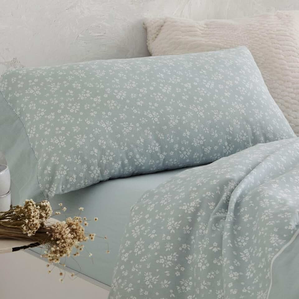 Burrito Blanco | Bettwäsche aus Baumwollflanell | Bett von 150 cm (+ verfügbare Größen) | Design 572 | Laurel (150 x 190/200 cm)
