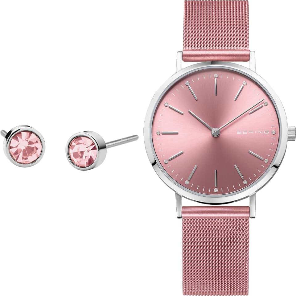 Bering Women's Quartz Watch | 34mm Case | Wristwatch with Stainless Steel Case | Classic Collection | 13434 | 14134