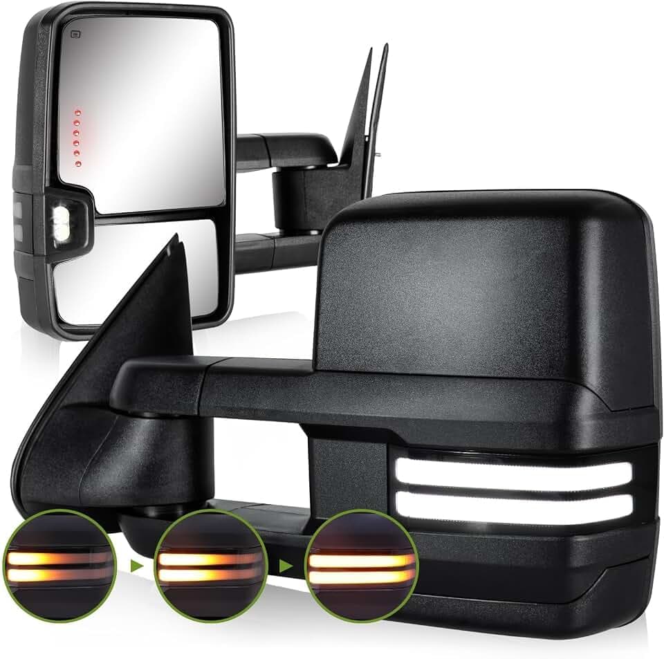 Switchback Tow Mirrors for 2003-2007 Chevy Silverado/GMC Sierra