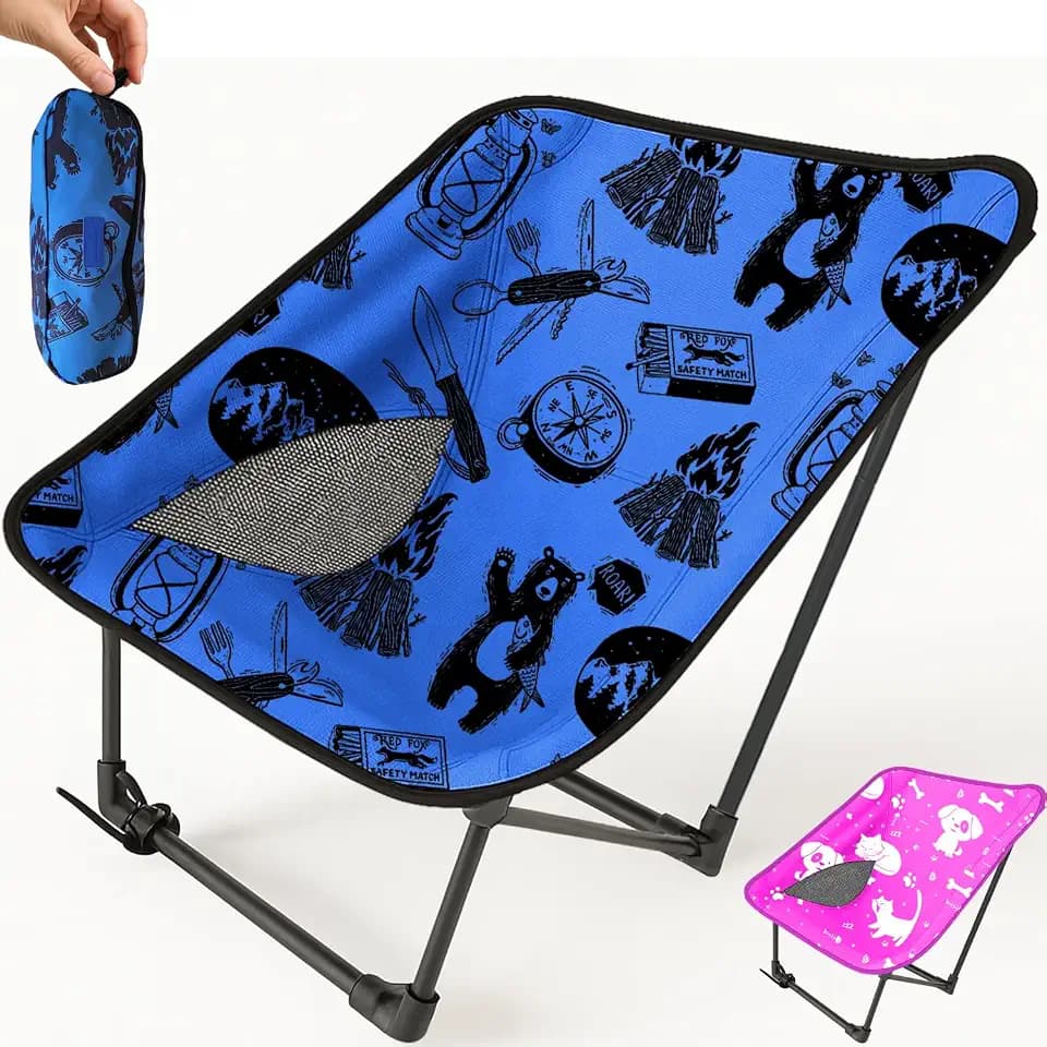 Youth and Kids Camping Chair | Ultra Lightweight, Foldable and Heavy Duty | Ideal Indoor/Outdoor Kid Chair for Camping, Sports and Lawn