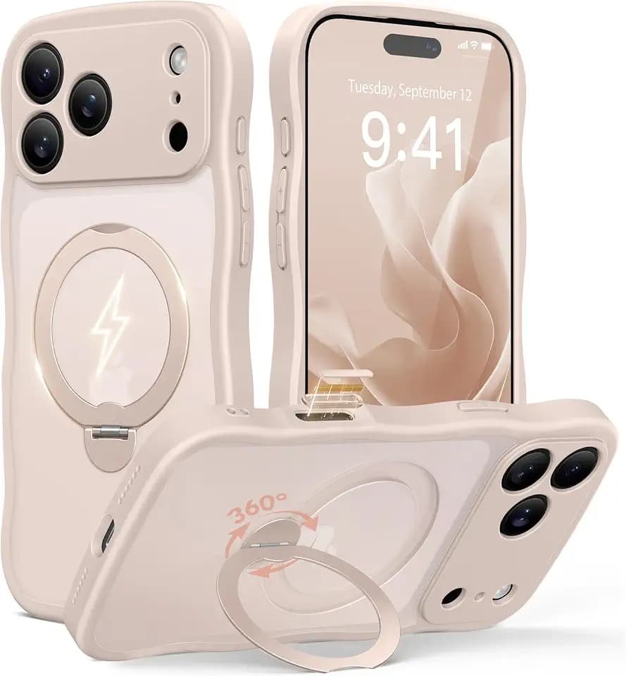 GolbinBox Magnetic for iPhone 17 Pro Max Case with 360° Stand for Women