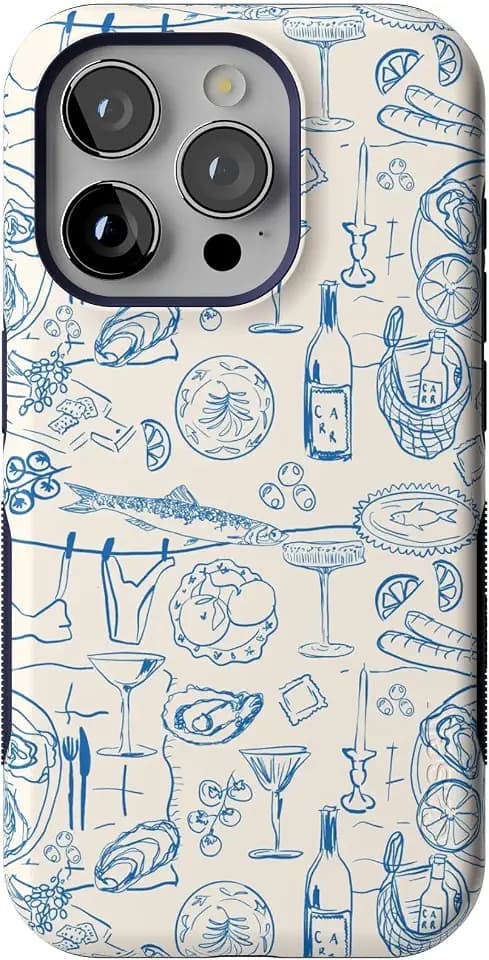 Casely iPhone 15 Pro Case | Amalfi Aperitivo | Dolce Vita | Bold Protective Design | Compatible with MagSafe