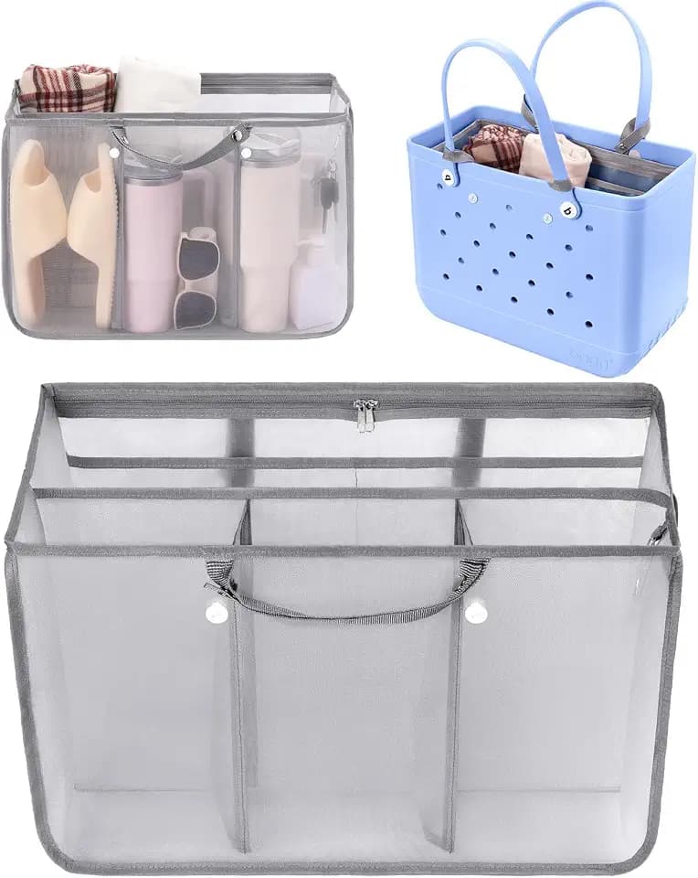 OUTXE Beach Bag Organizer Insert Divider for XL Bogg Bags Beach Tote