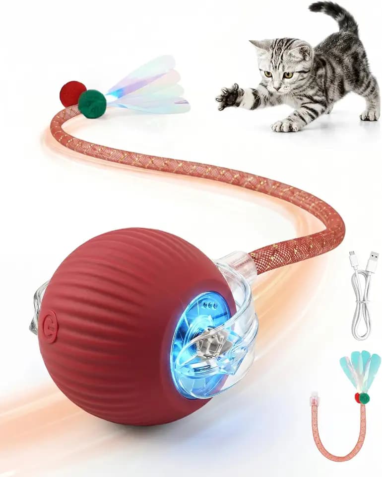 Interaktives Katzenspielzeug Ball, Elektrischer Katzenball Für Drinnen