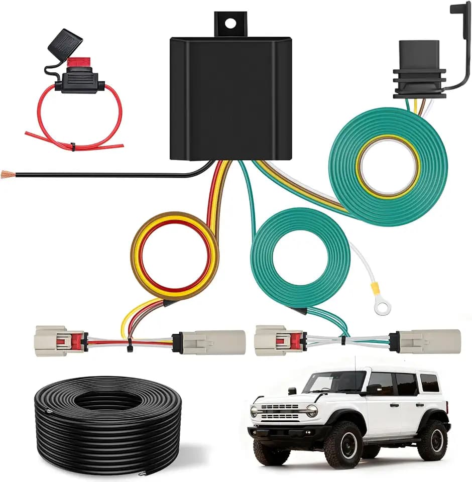 Nilight 4 Pin Trailer Wiring Harness Kit 56468 Simple Fit Tow Hitch